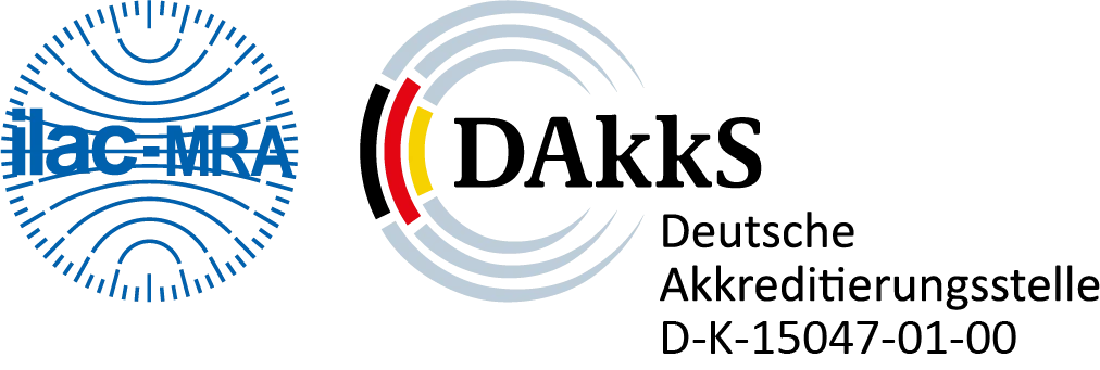 Logo of the Deutsche Akkreditierungsstelle D-K-15047-01-00 Deutsche Akkreditierungsstelle D-K-15047-01-00